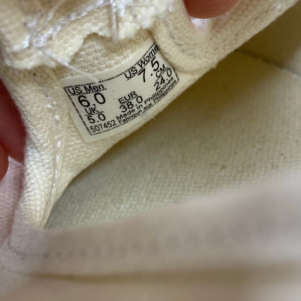 Vans Mary Jane Slip On Sneakers Women's 7.5 Cream Beige Buckle Flats Loafers - Picture 8 of 8